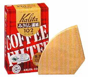 【カリタ】コーヒーフィルターみさらし102濾紙2〜4人用/100枚入