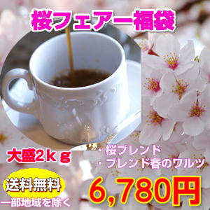 2種類の春限定ブレンドコーヒー大盛2kg(約2...の紹介画像2