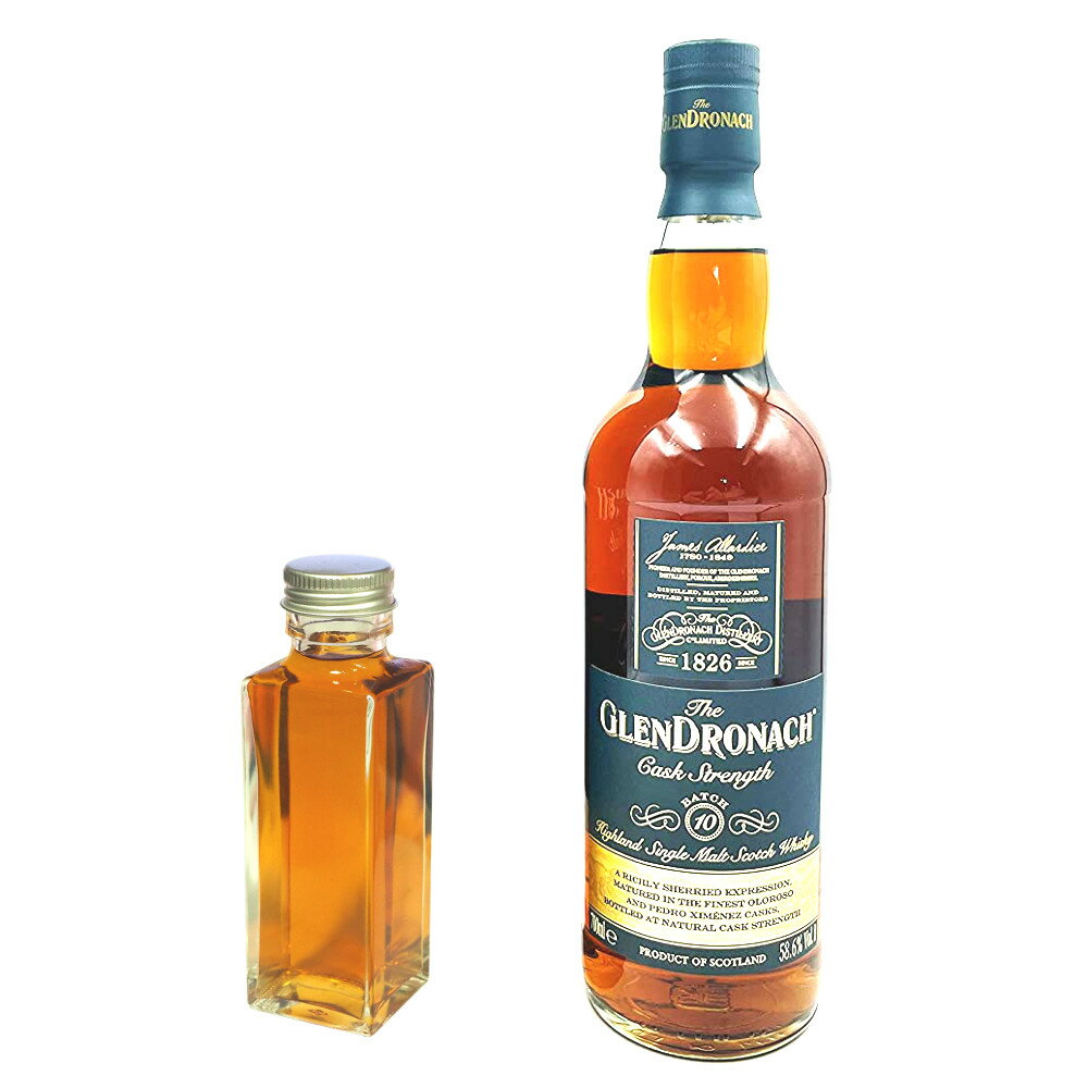 GLENDRONACH 【量り売り】グレンドロナック カスクストレングス バッチ10　58.6度　100ml　ウイスキー　お試し