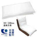 【送料無料】【楽天最安に挑戦中】ヌードクッション 座椅子用クッション (50×100cm) ピロークッション 中身 長方形 クッションカバー用 腰クッション ク...