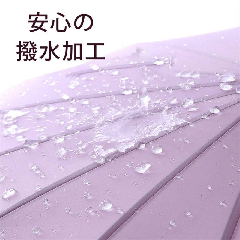晴雨兼用 長傘 自動傘 パステルカラー レディース 日傘 ワイド傘 遮光 傘 16本骨 耐風 軽量 クリスマス プレゼント ギフト