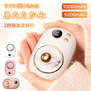 【在庫一掃セール】電子カイロ 充電式カイロ 5200 10000mAh ハンドウォーマー モバイルバッテリー type-c 充電式 大容量 温め 小型 軽量 寒...