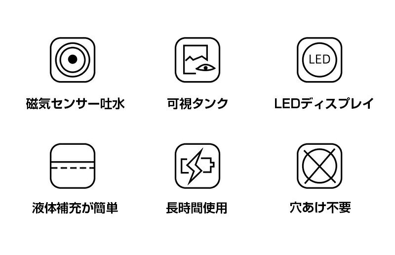 マウスウォッシュ ディスペンサー 壁掛け 600ml 充電式 磁気感知 4段階のディスペ...