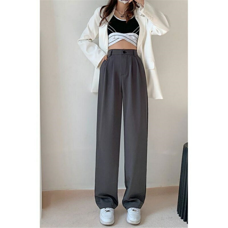 パンツ レディース スラックス ワイドパンツ 薄手 美脚 ハイウエス フルレングス 無地 ストレートパンツ 落ち感 ゆったり 母の日 通勤 秋 春 夏