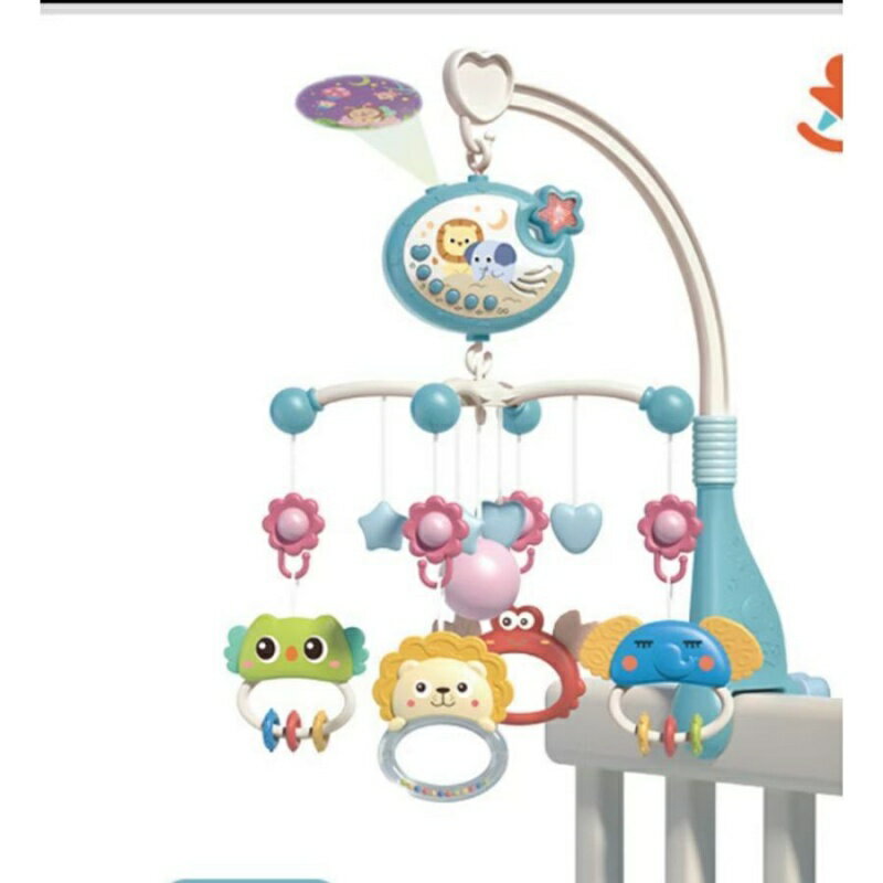 ベビーベッドメリーオルゴール赤ちゃん360度回転多機能寝かしつけ用品プレゼントベッドおもちゃおやすみメリー誕生日出産祝い 2