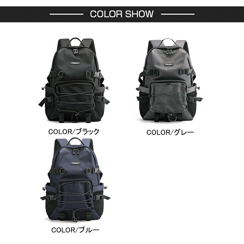リュック メンズ レディース 大容量 35L 防災 通勤 通学 防水 おしゃれ ポケット多い ビジネスリュック リュックサック スポーツ 学生 旅行 A4 ノートパソコン 男子 シンプル 多機能 収納 スーツケース hiroshop-10022059 HIRO Online Shop サンプル画像2