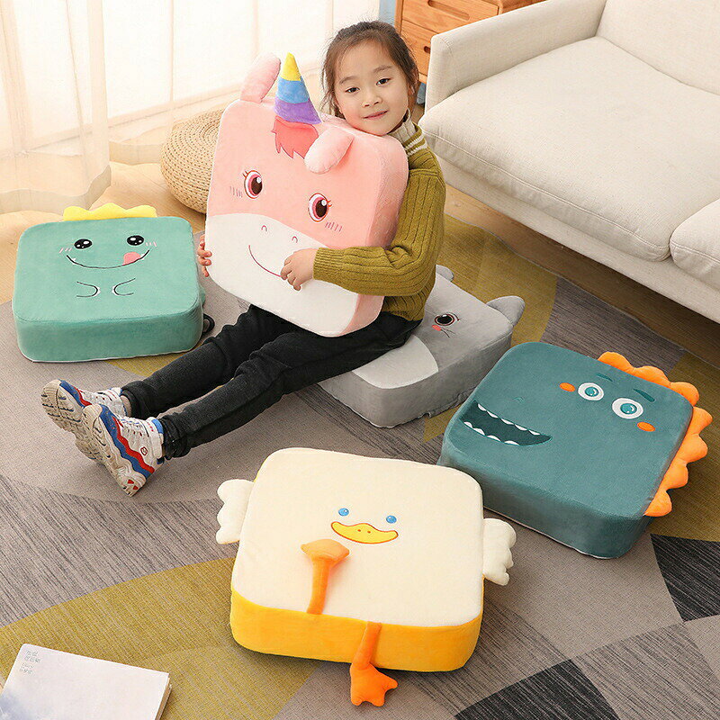 子供用 お食事クッション チェアクッション お子様用 チェアクッション 座布団 リビング イス キッズチェア ベビーチェア 子供 椅子クッション 可愛い 動物柄 厚さ5cm 10cm 洗える