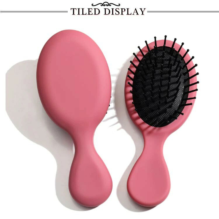 【100円オフ+最大P5】マッサージ くし ミニ ウェットブラシ 頭皮ケア 子供 大人 ヘアブラシ 携帯便利 ツヤ髪 可愛い おしゃれ 人気 ヘアケア ヘア保護 通学 外出 通勤 プレゼント 旅行 日常用 頭皮マッサージ hiroshop-10022349 HIRO Online Shop サンプル画像3
