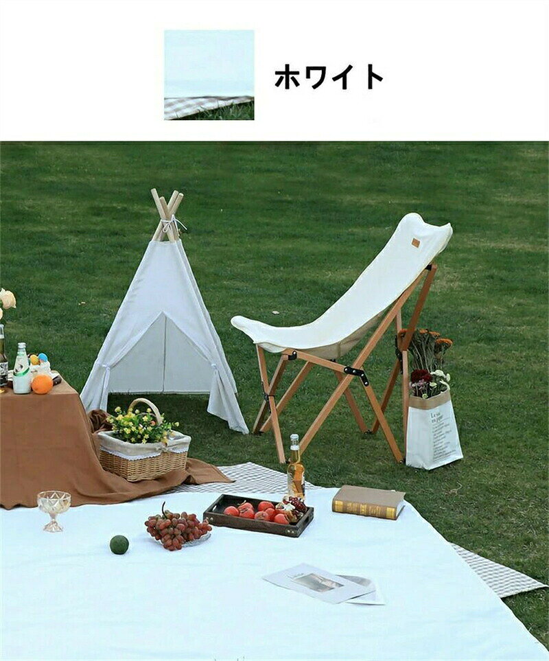 HIRO Online Shopの折りたたみ ピクニック お花見 旅行 遠足 敷物 運動会 キャンプ アウトドア 洗える 防水アウトドア 外出マットキャンバスのピクニックマット 2-3人ピクニックラグ｜アングル3