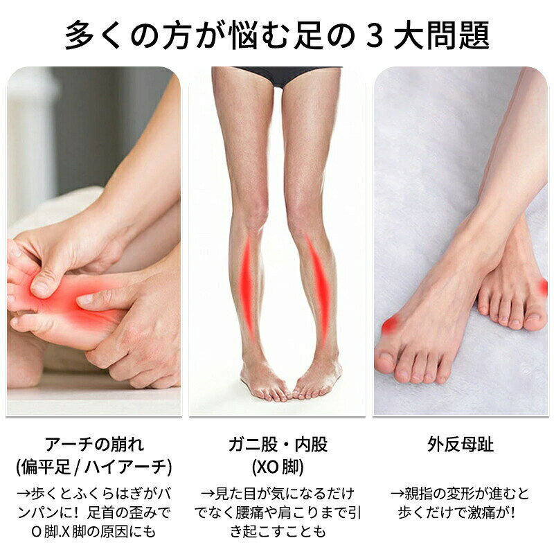 HIRO Online Shopの足 裏 アーチ トレーニング 補助 足指 つま先 美姿勢 体幹 足裏バランス グッズ 偏平足 扁平足 サポーター 足裏 アーチ 土踏まず 筋肉トレ 運動 ダイエット エクササイズ リラックス 自宅トレーニング 健康器具｜アングル2