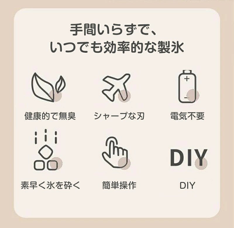 かき氷機 手動式 かきごおり機 かき氷器 バラ氷/冷凍フルーツに適用 味付き氷 ジュ...