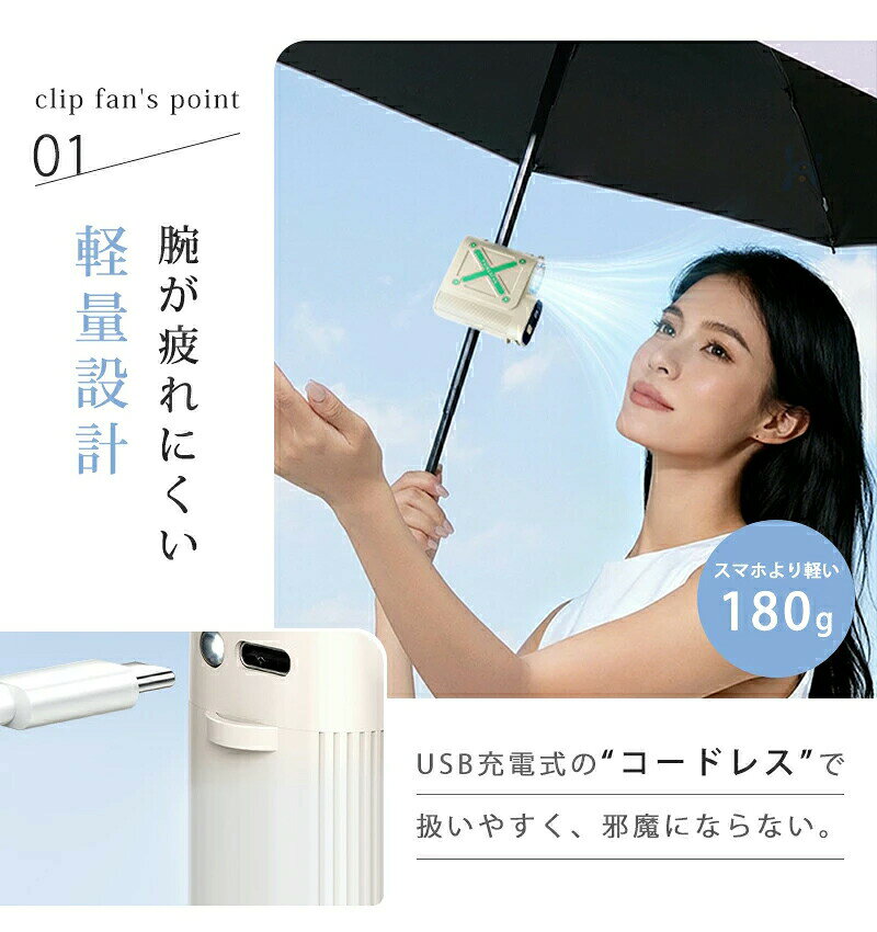 【100円オフ+最大P5】ハンディファン クリップ 扇風機 日傘 固定 充電式ミニクリップファン 卓上 首掛け 腰掛け 手持ち扇風機 ミニ扇風機 小型扇風機 100段階風量調節 デジタル表示 ストラップ付 暑さ対策 熱中症対策ダッズ 持ち運び キッチン トイレ アウトドア 旅行 散歩 hiroshop-10014121 HIRO Online Shop サンプル画像3