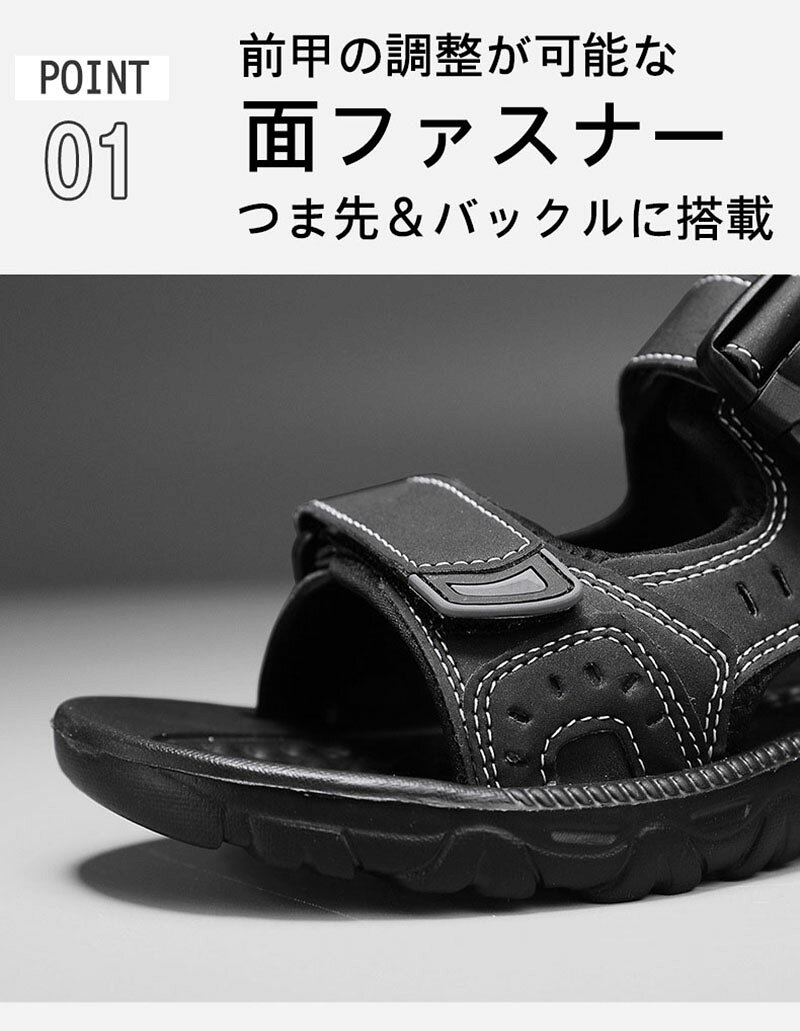 サンダル スポーツサンダル メンズ レディース 幅広 メンズサンダル 靴紐結ばない シューズ ビーチサンダル スニーカーサンダル ダンロップ リファインド 軽量 ワンタッチ 着脱可能 バックルパーツ付き 快適な履き心地 アウトドア キャンプ デイリー 靴 オススメ hiroshop-10028214 HIRO Online Shop サンプル画像2