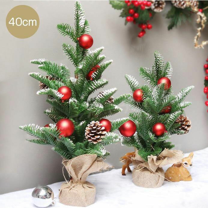Rakuten - クリスマスツリー 卓上 ミニツリー クリスマスツリー 卓上 40cm ミニクリスマスツリー クリスマス飾り 卓上ミニツリー 雪付き 雰囲気満々 インテリア 小型 クリスマス 飾り おしゃれ