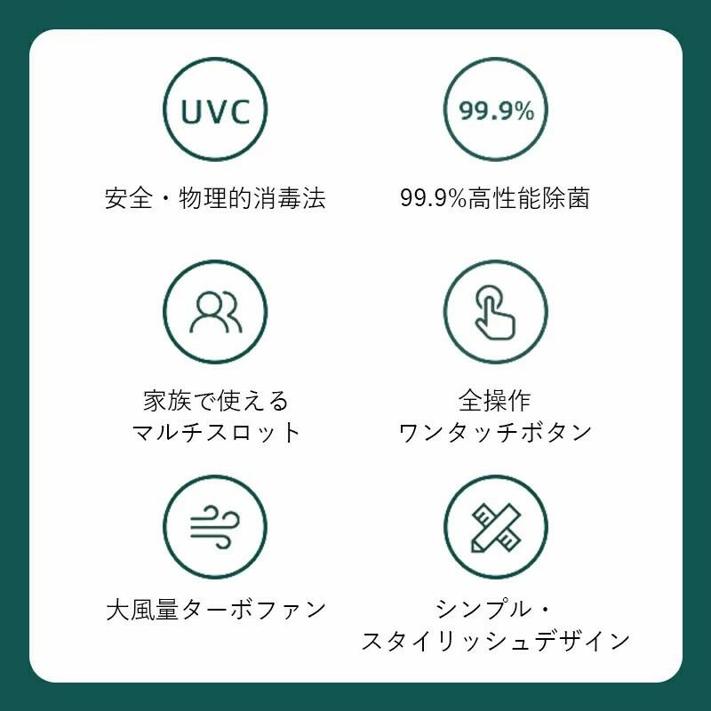 歯ブラシ 除菌 乾燥 歯ブラシ除菌器 UV除菌 空気循環 壁掛け式 カビ防止 歯ブラシ...