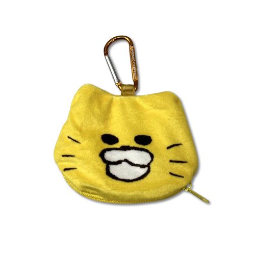 Rakuten - ノラネコぐんだん おかおポーチ ノラネコA 6828　[メール便（定形外郵便）対応商品] 【ポーチ】 【コインケース】 【コインポーチ】 【小銭入れ】 【カラビナ】 【のらねこぐんだん】 【ノラネコ】 【ノラネコぐんだん】 【キャラクターグッズ】 【プレゼント】 【ギフト】