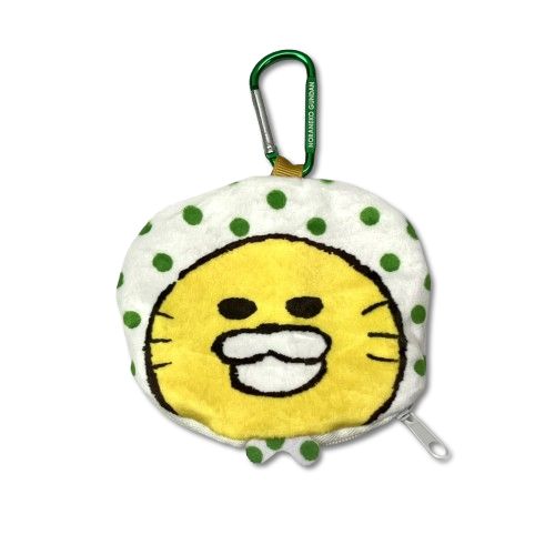 Rakuten - ノラネコぐんだん おかおポーチ ほっかむり 6828　[メール便（定形外郵便）対応商品] 【ポーチ】 【コインケース】 【コインポーチ】 【小銭入れ】 【カラビナ】 【のらねこぐんだん】 【ノラネコ】 【ノラネコぐんだん】 【キャラクターグッズ】 【ギフト】