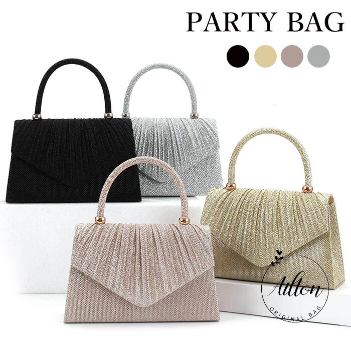 パーティーバッグ ハンドバッグ レディース キラキラ 小さめ ウエディングバッグ フォーマル 結婚式 お呼ばれ キャババッグ 二次会 披露宴 発表会 女子会 発表会 エレガント ゴージャス 謝恩会 成人式 4色展開