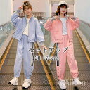 子供服 子ども用ジャージ セットアップ キッズ 女の子 上下セット 長袖 春秋 トップス パーカー ロングパンツ スポーツウェア 運動着 おしゃれ 可愛い ジュ...