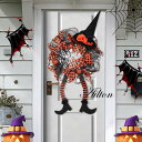 ハロウィンリース 魔女 ウィッチ おばけ ゴースト 怖い リース 玄関 部屋 店舗 ハロウィーン 手作り 装飾 怖い 飾り 飾り付け ドア 壁掛け インテリア ...