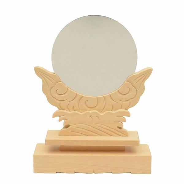 神具 鏡 神鏡 白木 並級 3.5寸 神棚