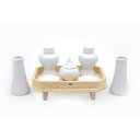 神具 お供え セット長三宝 桧木 8寸 神具セット付き 神棚 御神前 三方 飾り 台 飾り台 三宝 8寸 幅広 木目 ひのき ヒノキ 檜 桧 ナチュラル シンプ...