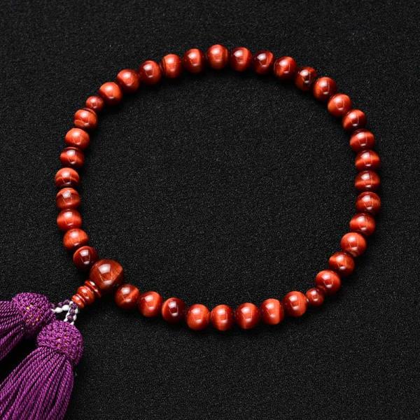 片手念珠・略式数珠赤虎目石女性用