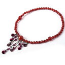 片手念珠・略式数珠 ガーネット 女性用 玉径5.2ミリ 数珠 かわいい おしゃれ