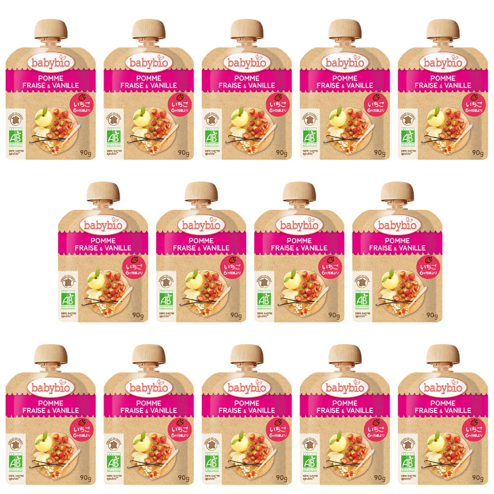 【送料無料】ベビースムージー アップル・ストロベリー・バニラ 14個x2箱 28個baby bio[ベビービオ]