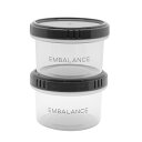 【ポイント2倍】EMBALANCE ROUND CONTAINER XS 130ml×2P （エンバランス ラウンドコンテナ XS 130ml×2P）