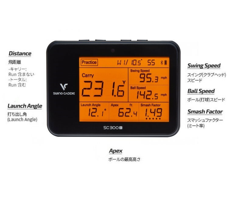 スイングキャディSC300iスイングキャディsc300iポーチ付SWINGCADDIEVOICECADDIE日本総代理店弾道測定器飛距離測定ドップラーレーダーローンチモニター軽くて小さい持ち運び可ひさいスポーツ父の日無料ラッピング