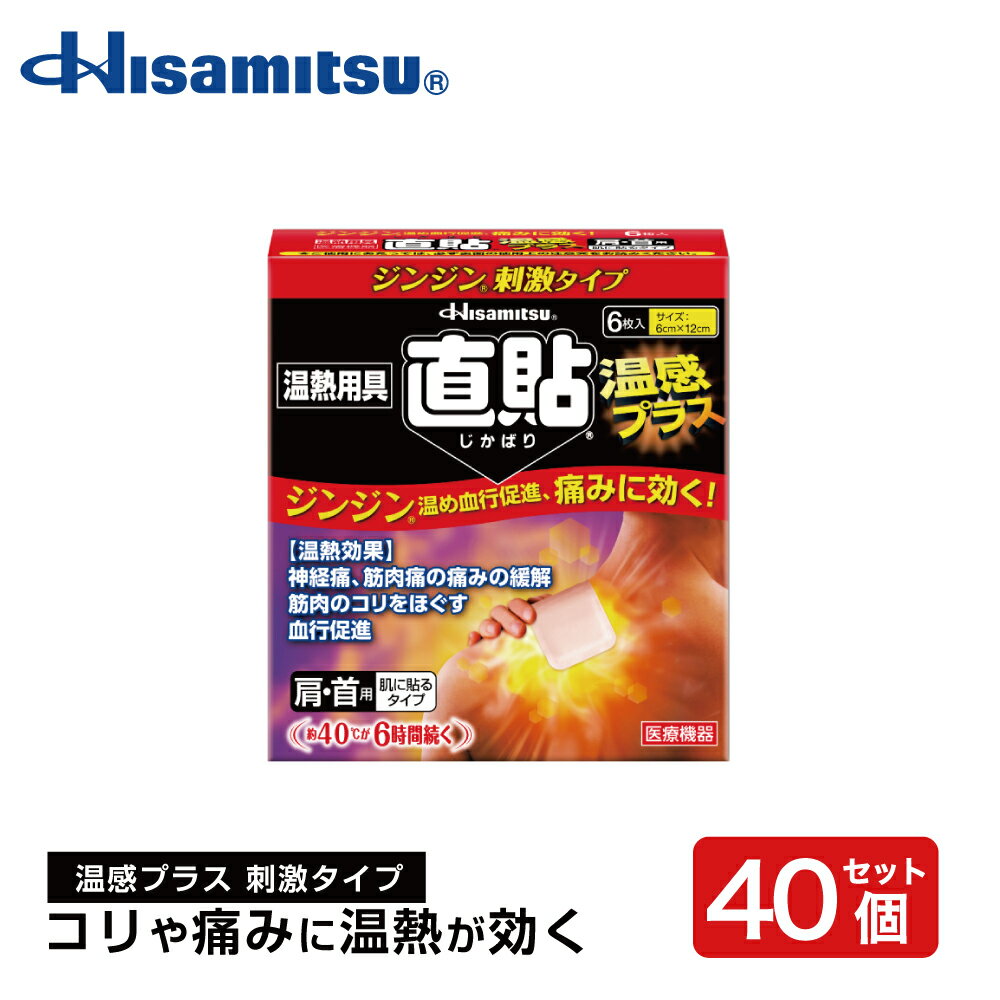 直貼温感プラスS 6枚×40個 カイロ 貼る 温熱用具 直貼 肩こり 