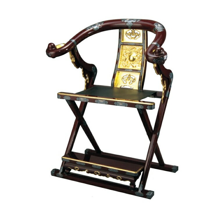 本曲録PART2　タメ塗　カシュー塗本金箔押・イブシ金具付