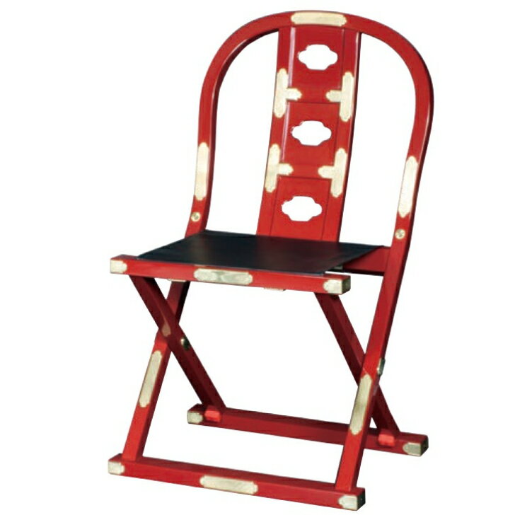 ルーツ型新型略式曲録　朱塗/金具付