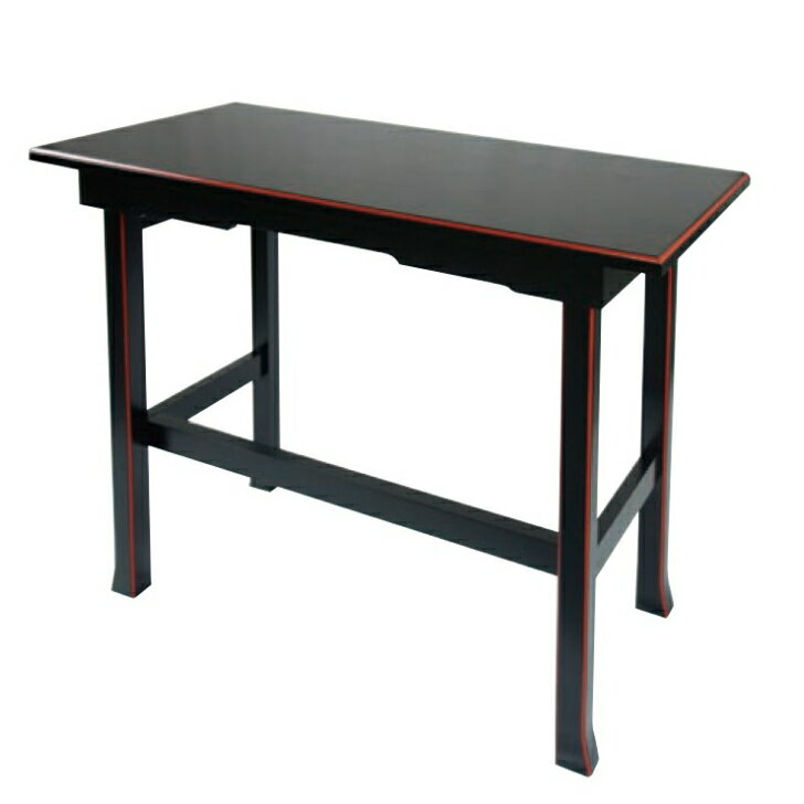 一人用机　黒塗面朱　R-41　日本製【寺院 お寺 テーブル 本堂 机 和室 法事 会合】