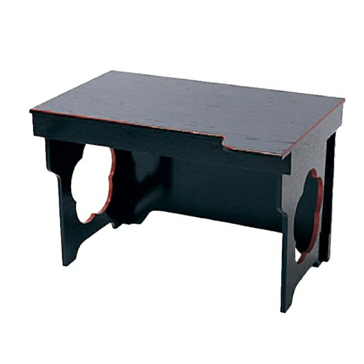 折畳式御詠歌用机　黒塗面朱　折畳式　日本製【寺院 お寺 仏具 御詠歌 机 曹洞宗 真言宗 天台宗 浄土宗 臨済宗 日蓮宗 浄土真宗】折りたたんで収納できる御詠歌用机 御詠歌を行う際にお使いいただける専用机です。ご使用されない時は折りたためるので収納に便利です。寸法：幅60×奥行42.5×高さ39cm重さ：4.5kg本体：木製　ウレタン塗装　日本製※こちらの商品はメーカー直送のため、代金引換によるお支払いはご利用になれません。※生産状況により、納期にお時間がかかる場合がございます。【寺院　机　テーブル　御詠歌用机　御詠歌　本堂　寺院用机　寺社　お寺　曹洞宗　真言宗　天台宗　浄土宗　臨済宗　日蓮宗　浄土真宗　大和流　金剛流　智山派　密厳流　豊山派　豊山流　東寺派　東寺流　妙心寺派　花園流　南禅寺派　独秀流　臨済宗東福寺派　慧日流　円覚寺派　鎌倉流　建長寺派　鎌倉流　吉水流　西山流　叡山流　梅花流】 5