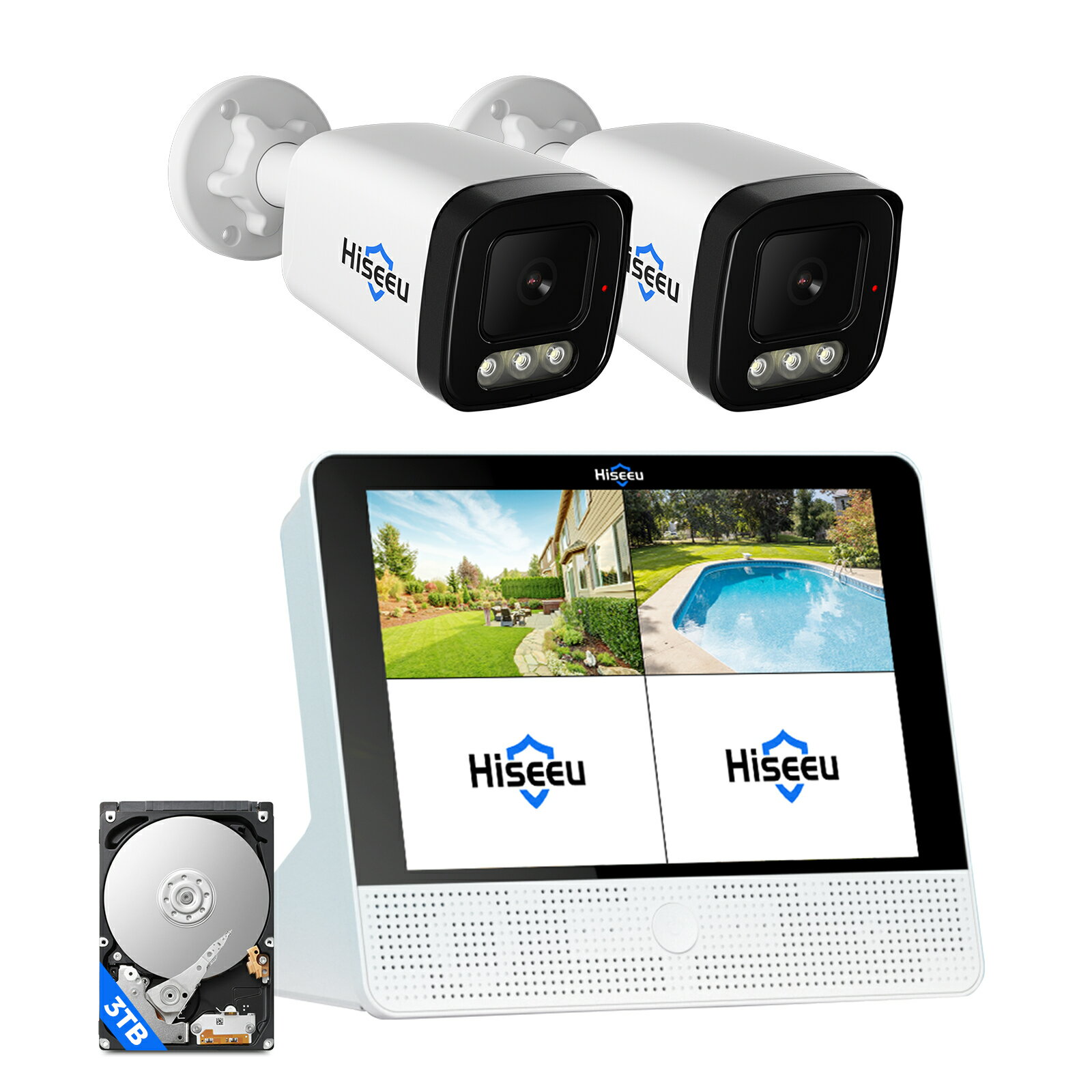 楽天市場】hiseeu 屋外セキュリティカメラの通販
