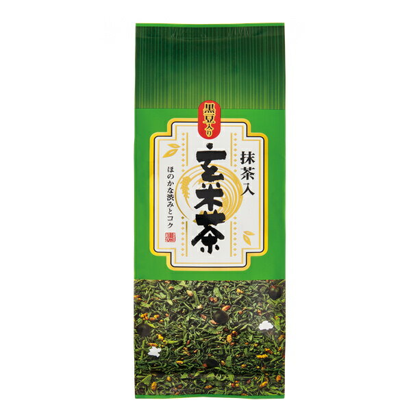 抹茶入り玄米茶　いな穂 黒豆入り 200g 抹茶 玄米茶 香り 高い お茶 ひしだい 抹茶入り玄米茶