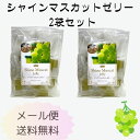 【メール便発送 送料無料】 2袋 シャインマスカットゼリー ペクチンゼリー ゼリー菓子 ミニゼリー お菓子 フルーツジェリー マスカットゼリー 果物ゼリー スイ...