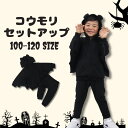 ハロウィン 衣装 子供 コスプレ コウモリ セットアップ 上下セット ベビー キッズ 赤ちゃん 女の子 男の子 仮装 着ぐるみ パーティー おしゃれ ベビー服 かわいい プレゼント 100 110 120