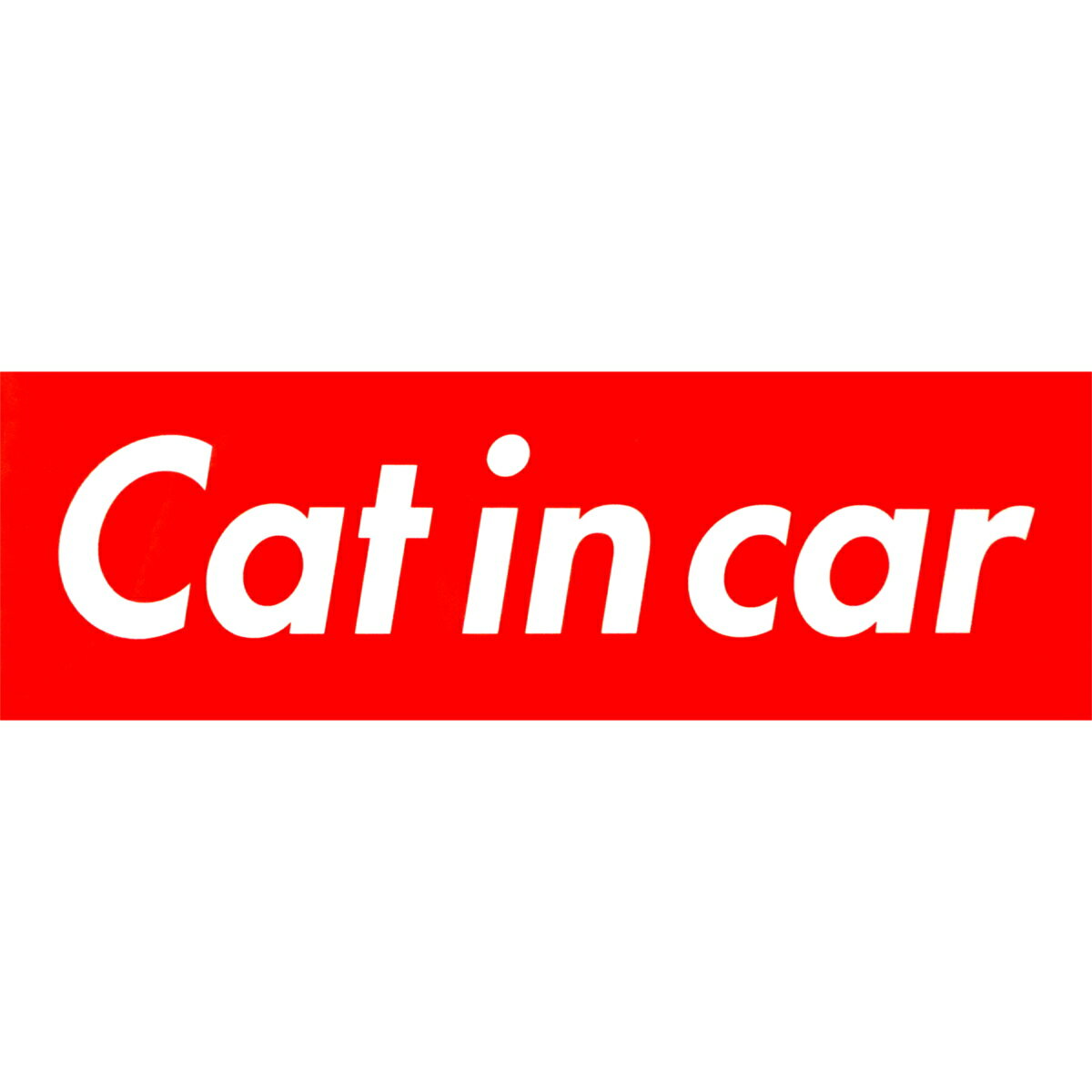 カーマグネット Cat in car 箱枠