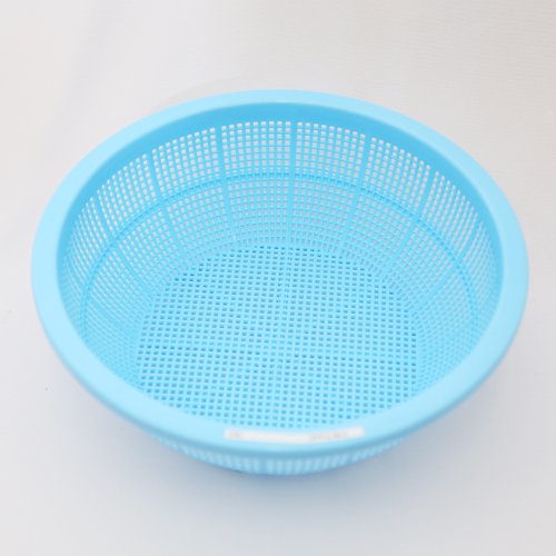 Oval Dishes - PPザル NO.3 水色 直径26cm 業務用ポリプロピレンざる FH70080