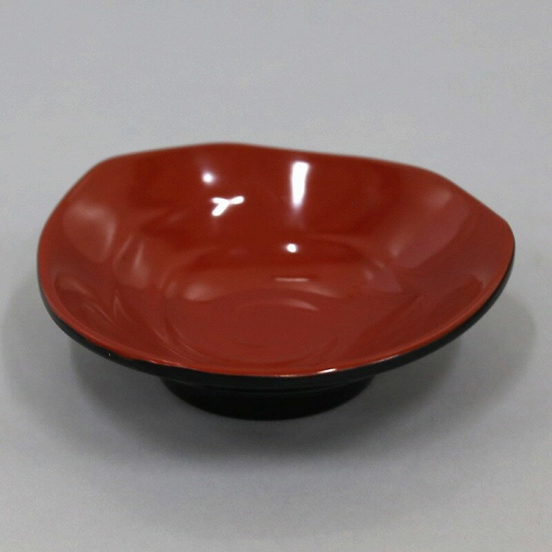 三角鉢 黒内朱 13cm【10枚セット】 メラミン 製 業務用 三角鉢 セット _FH70195BR-10