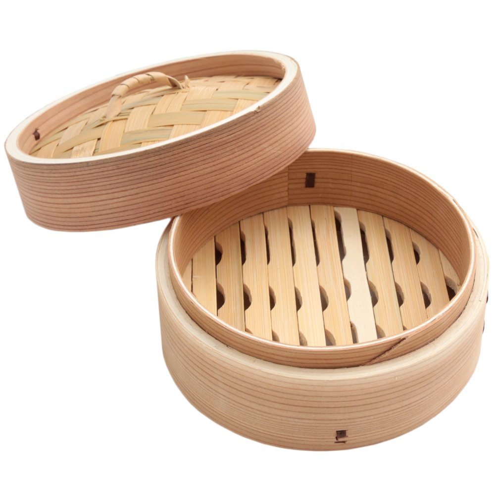 ※期間限定価格 杉木 セイロ 本体・蓋 セット 15cm 業務用 中華せいろ蒸し器_FH8500506Mのサムネイル