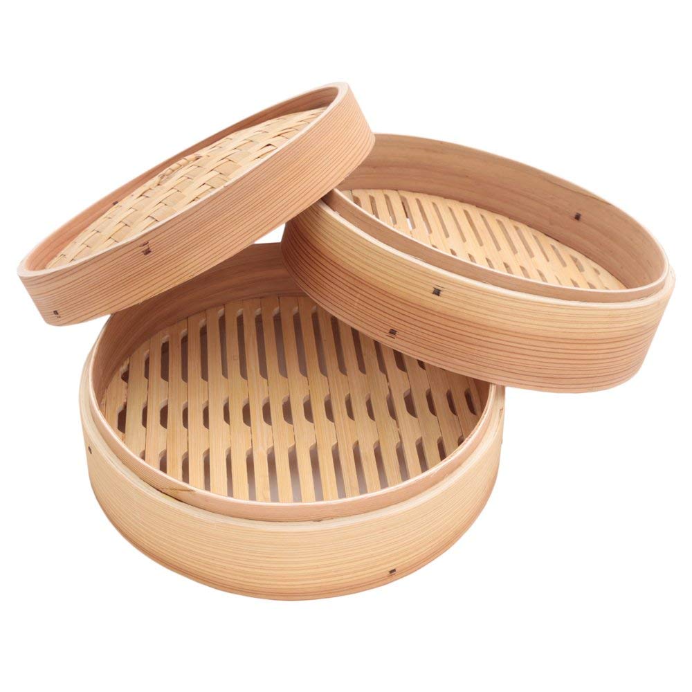 ※期間限定価格 杉木 セイロ 本体・蓋 本体2個セット 27cm 業務用 中華せいろ蒸し器_FH850292930Mのサムネイル