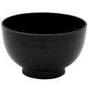 日本製食器 千筋椀 黒 レンジ対応 113×70mm