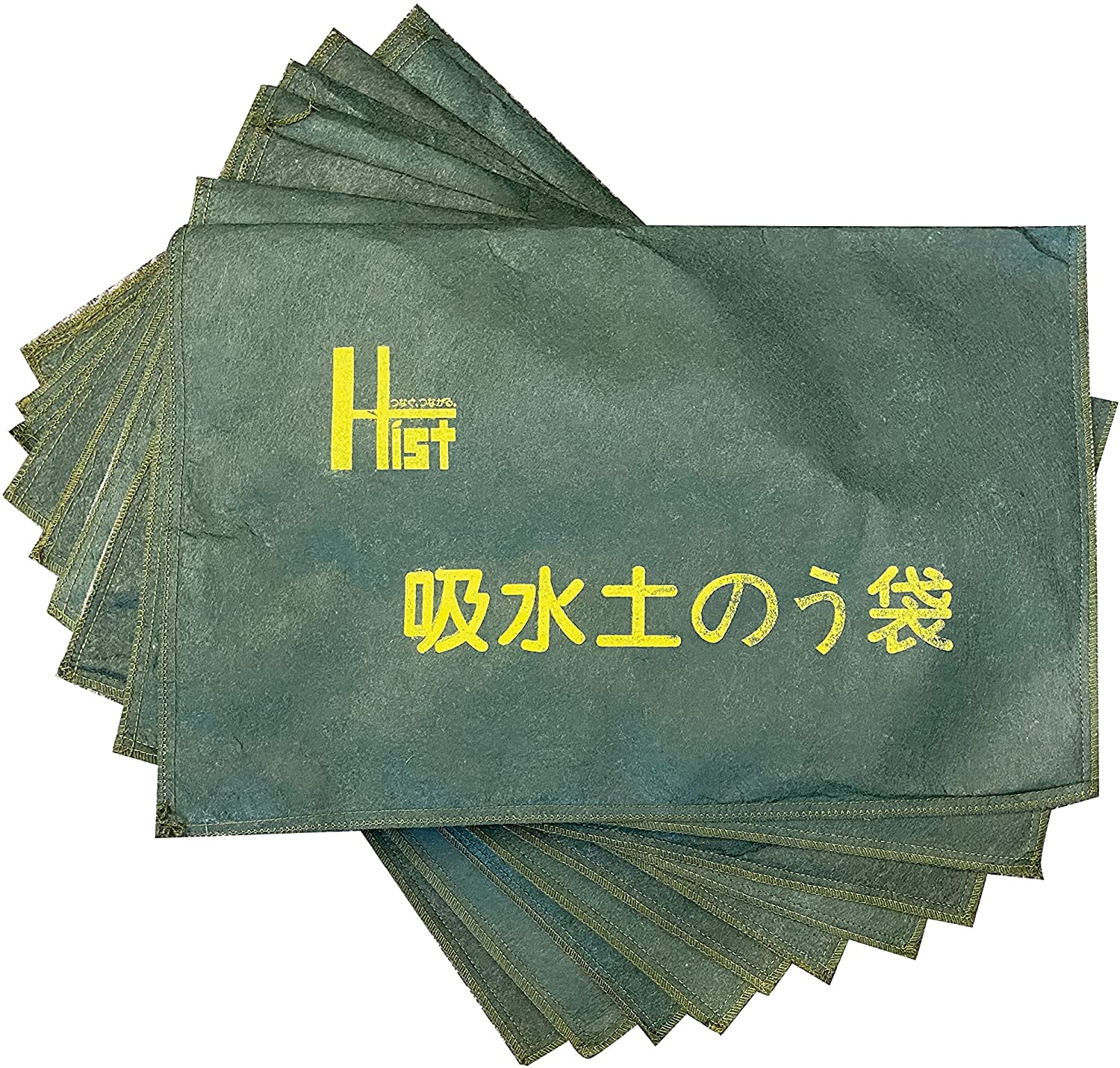 【安心の国内メーカー】ハイスト 簡易吸水土のう 吸水性土嚢 10枚セット 不織布吸収性膨潤バッグ 吸水性フラッドバッグ不織布バッグ 水で膨らむ 土が要らない 防災 土嚢袋