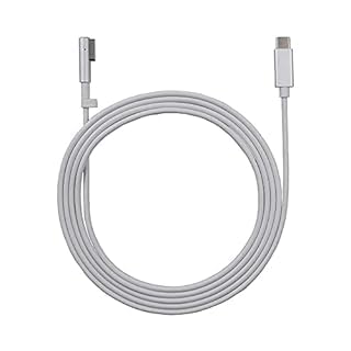 Layy Type-C USB C-磁気充電ケーブル，ラップトップ充電ケーブル(L-Tip）互換MacBook Air Pro（白), Ma..