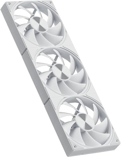 Novonest PCケースファン 120mm ファン 連結型ケースファン 高性能 デイジーチェーン 冷却ファン 4PIN PWM pcファン 一体型 静音ファン 冷却 3個 セット ホワイト「U3T3」ブランド: novonestメーカー: upHere型番: U3T3-direct jp