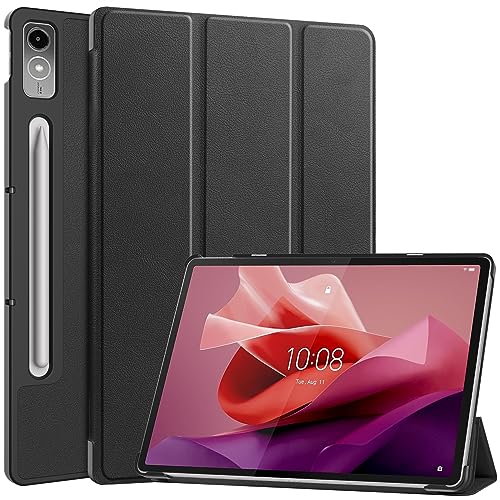 For 2023 Lenovo Tab P12 タブレットケース カバー 12.7インチ 耐衝撃 落下防止 専用保護 ケース For Lenovo Tab P12 ケース 保護カバーHcsxlcjFor Lenovo Tab P12(ブラック)の商品画像
